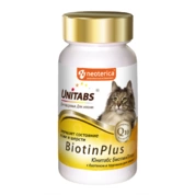 Unitabs Biotin Plus витамины для кошек, 120 таб