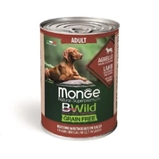 Monge BWild беззерновые консервы для собак Ягненок/тыква/кабачок, 400 г