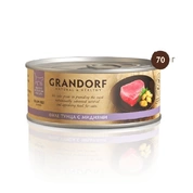 Grandorf консервы для кошек Филе тунца с мидиями, 70 г