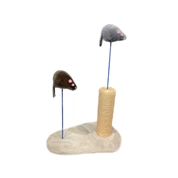 Amigo когтеточка Столбик с двумя мышками на пружинках, 30*20*h40 см