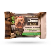 Choco Dog молочный шоколад с воздушным рисом для собак, 15г