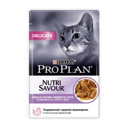 Pro Plan Delicate корм для кошек Индейка соус