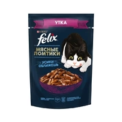 Felix Мясные ломтики корм для кошек Утка соус, 75 г